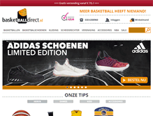 Tablet Screenshot of basketballdirect.nl